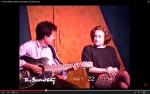 Jenna Jolovitz and Stephen Colbert